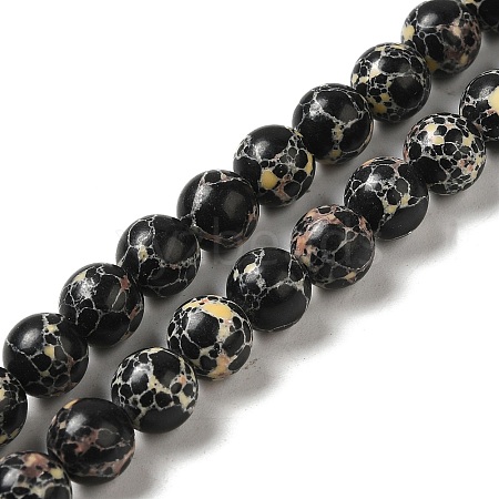 Synthetic Imperial Jasper Dyed Beads Strands G-P507-01A-03-1