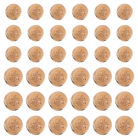 60Pcs 2 Styles Alloy 1-Hole Shank Buttons BUTT-AR0001-32-1