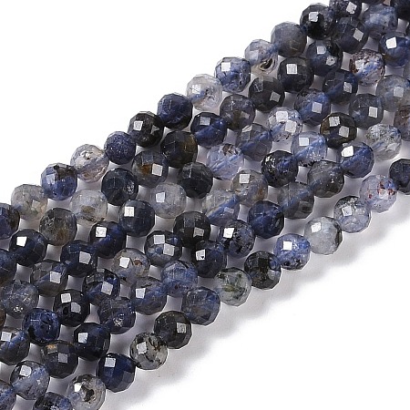 Natural Iolite Beads Strands X-G-G139-A11-03-1