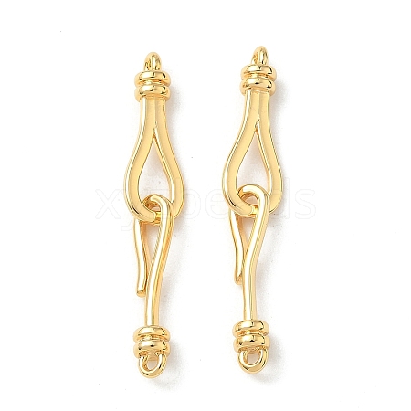 Brass Hook and S-Hook Clasps KK-Z136-41B-G-1