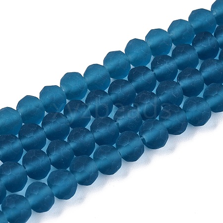 Transparent Glass Beads Strands X-EGLA-A044-T6mm-MD27-1
