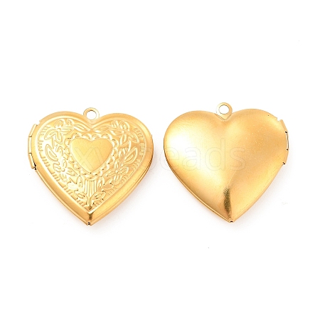 Ion Plating(IP) 304 Stainless Steel Locket Pendants X-STAS-G146-20G-1