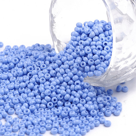 11/0 Grade A Baking Paint Glass Seed Beads X-SEED-N001-A-1022-1