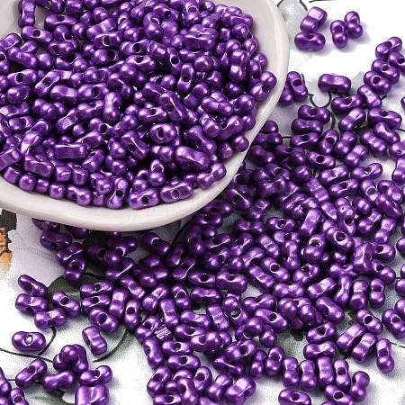 Baking Paint Glass Seed Beads SEED-L011-12A-04-1