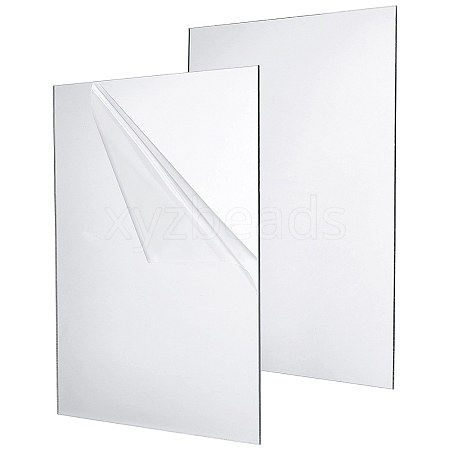 2 Sheets Rectangle Acrylic Sheet AJEW-BC0011-38A-1