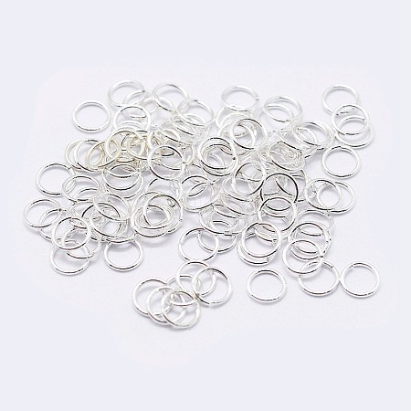 925 Sterling Silver Open Jump Rings STER-F036-02S-0.9x5mm-1