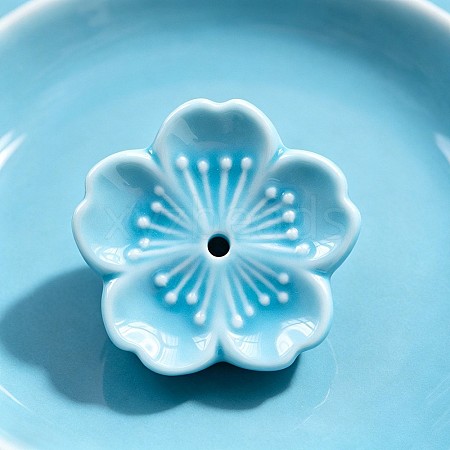 Porcelain Incense Burners DJEW-PW0012-122F-1