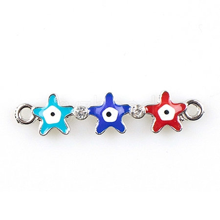 Alloy Enamel Connector Charms FIND-TAC0016-26D-1