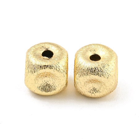 Brass Textured Beads KK-P258-04B-G-1