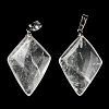 Natural Quartz Crystal Pendants G-C066-03C-3