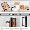 ARRICRAFT 2 Sets 2 Color Natural Wood Photo Frames DIY-AR0001-45-5