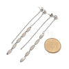 304 Stainless Steel Tassel Stud Earrings for Women EJEW-A119-18P-5