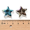 Rainbow Iridescent Printed Opaque Acrylic Beads OACR-D316-01A-01-3