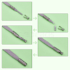 32 Sets 4 Colors Zinc Alloy Cord Ends FIND-PH0003-83-6