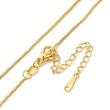 Brass Box Chain Necklaces NJEW-B119-04G-1