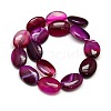 Natural Striped Agate/Banded Agate Oval Bead Strands G-L175A-M-3