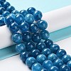 Dyed Natural Malaysia Jade Beads Strands G-G021-02C-10-2