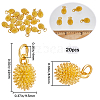 SUNNYCLUE 20PCS Rack Plating Alloy Charms PALLOY-SC0004-23-2