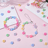 200Pcs Electroplated Opaque Resin Beads RESI-SP0001-59B-4