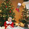 2Pcs 2 Style Christmas Socks Gift Bags HJEW-SZ0001-08-7