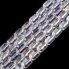 Electroplate Transparent Glass Beads Strands LS-EGLA-Q132-03A-A01-1