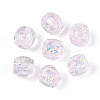 Handmade Foil Lampwork Beads Strands FOIL-T008-01G-2