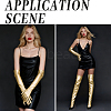 Imitation Leather Long Gloves & Stockings Sets AJEW-CL0002-99A-5
