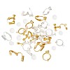 Brass Clip-on Earrings Findings KK-TA0007-66-6