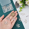 Unicraftale 16Pcs 2 Styles 304 Stainless Steel Pendants STAS-UN0050-33-4