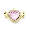 Transparent Pink Resin Rhinestone Charms FIND-B015-01A-LG-1