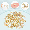 HOBBIESAY 40Pcs 2 Style Brass Charms KK-HY0001-95-4