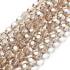 Electroplate Transparent Glass Beads Strands LS-EGLA-A035-T10mm-A22-1