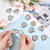 12Pcs 316 Stainless Steel Photo Locket Pendants STAS-HY0002-03-3