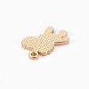 Golden Plated Alloy Enamel Pendants ENAM-T009-89D-RS-3