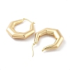 Brass Hoop Earrings EJEW-H301-02G-03-2
