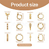 Yilisi 6Pairs 6 Styles Cubic Zirconia Hoop Earrings EJEW-YS0001-02-3