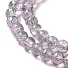 Spray Painted Crackle Glass Beads Strands CCG-Q002-6mm-02-3