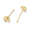 Brass Studs Earrings Finding KK-K383-01C-G-2