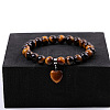 Natural Tiger Eye Stretch Bracelets ZS4670-6-1