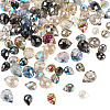 100Pcs 2 Styles Transparent Electroplate Glass Beads EGLA-TA0013-45-3