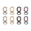 Biyun 8Pcs 4 Colors Zinc Alloy Swivel Clasps FIND-BY0001-07-13