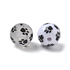 Printed Opaque & Frosted Transparent Acylic Beads AC-CBAE004-05A-2
