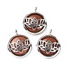 Synthetic Goldstone Locket Pendants G-G982-01P-06-1