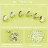 Unicraftale DIY Blank Dome Brooch Making Kit STAS-UN0052-95B-5