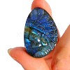 Carved Natural Labradorite Sculpture Display Decorations PW-WGBD60A-02-1