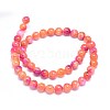 Natural Dyed Jade Beads Strands G-F601-A08-2