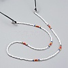 Glass Seed Bead Eyeglasses Chains AJEW-EH00006-03-4