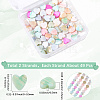 2 Strands Macaron Color Natural Shell Beads Strands SHEL-SC0001-88C-2