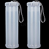 2Pcs Extendable Plastic Paint Brush Case AJEW-GF0013-23-7