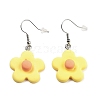 3 Styles Summer Flower & Lemon & Cloud Acrylic Dangle Earring Sets for Women EJEW-F336-01A-2